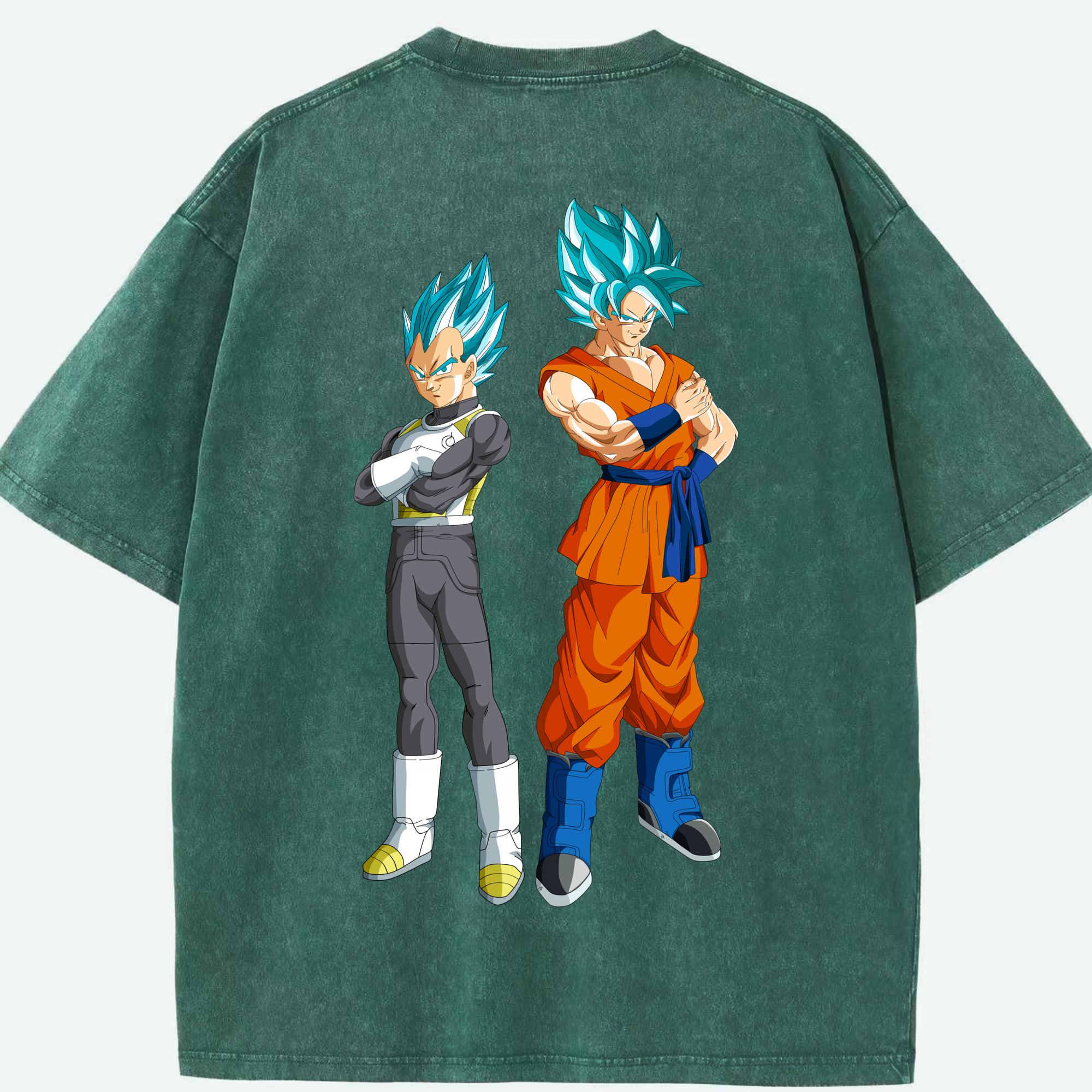 （画像用） ドラゴンボール DRAGON BALL 綿100% ヴィンテージ風 半袖Tシャツ（背面プリント）